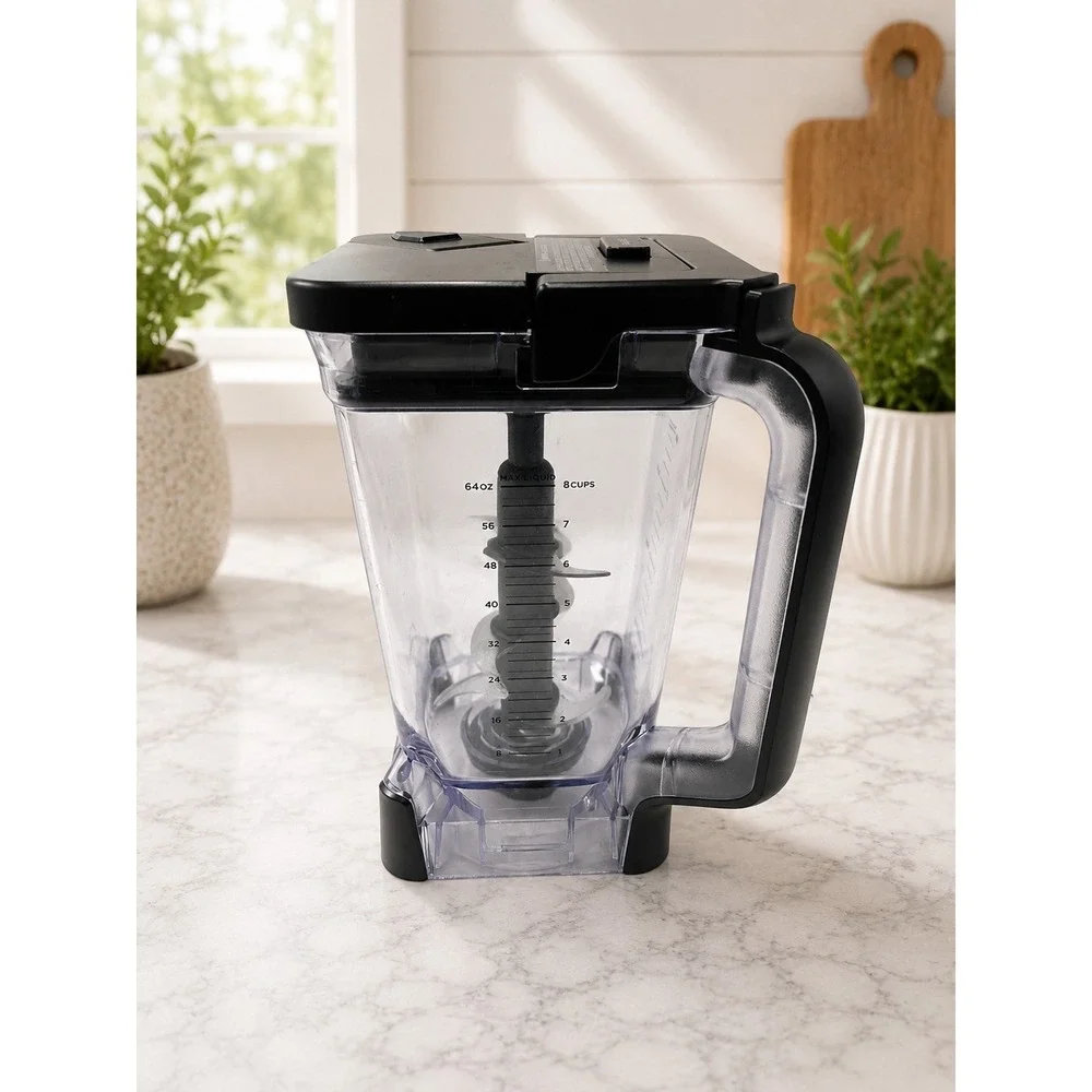 Ninja Blender Replacement Pitcher Jar Lid Stacked Blade Assembly